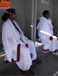 Ethiopian Ladies at Bus Stop