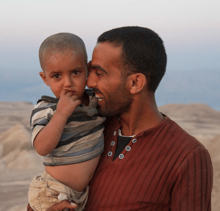 Arab man & son