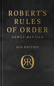 Robert's Rules of Order